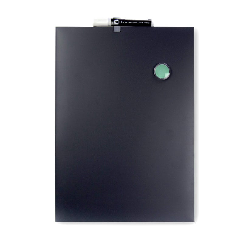 U Brands Magnetic Chalkboard, 11" x 15.5", Frameless, Premium Matte Surface, Includes Marker and Magnet - Image 2